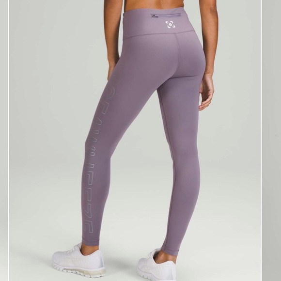 lululemon Seawheeze Speed Wunder Mid-Rise Tight 28" Lavender Size 6 NWT - Picture 3 of 4